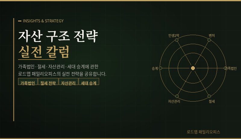 자산 구조 전략 실전 칼럼